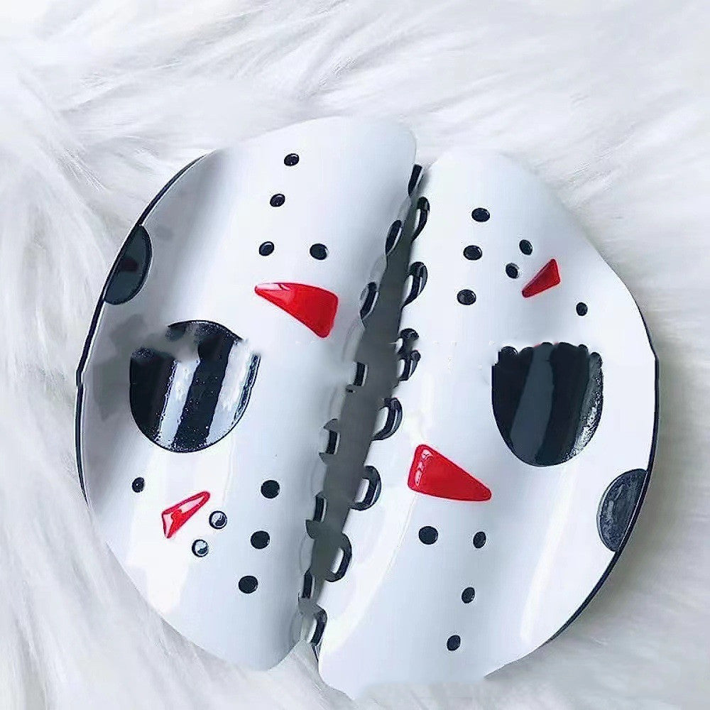 Halloween Grimace Hair Barrettes – White Decorative Hair Clips for Girls & Women | Spooky Costume Accessories - HZ Mobile