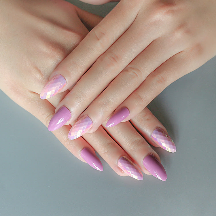 24 Pcs Trendy Wearable Fake Nails – Stylish Press-On Nail Tips for DIY & Salon Manicure - HZ Mobile