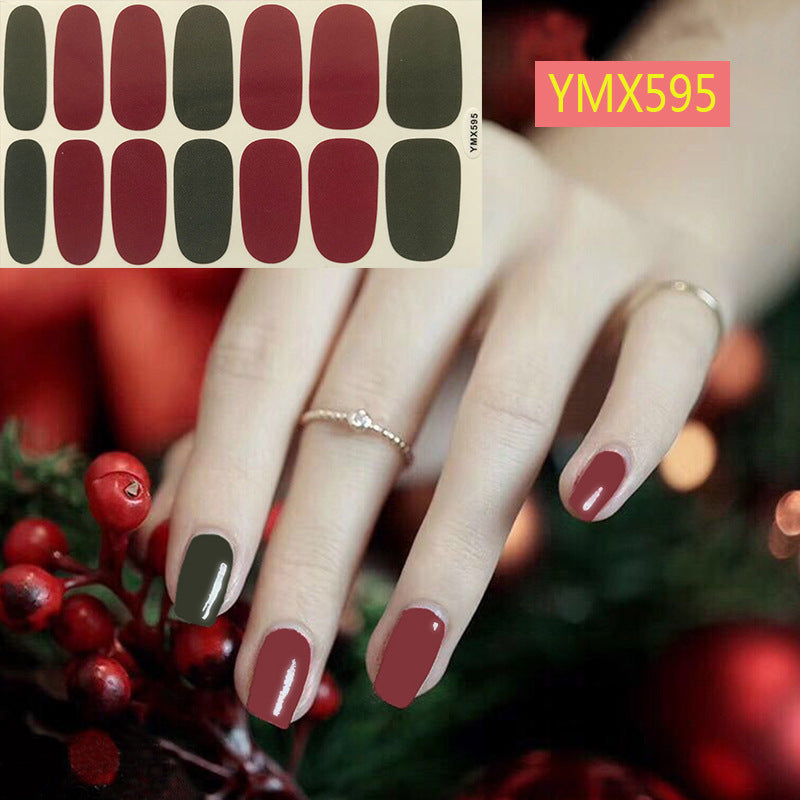 Christmas Nail Stickers – Festive Holiday Nail Art Decals for DIY & Professional Manicure - HZ Mobile
