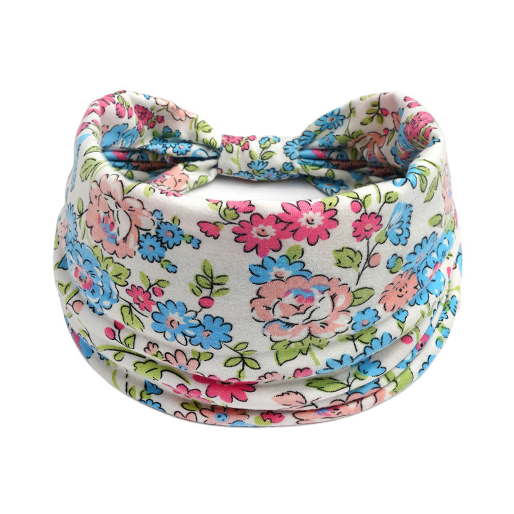 Bohemian Yoga Sports Headband – Cashew Print, Sweat-Absorbent & Non-Slip Elastic Hairband - HZ Mobile