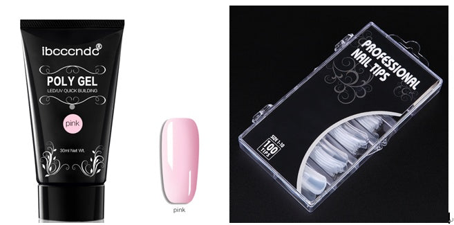 100 Pcs Crystal Nail Extension Tips – Painless & Rapid Build with Crystal Glue, Scaled Nail Forms - HZ Mobile