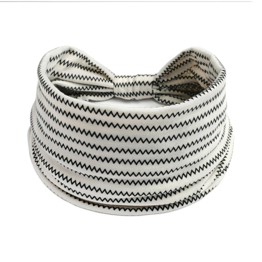 Bohemian Yoga Sports Headband – Cashew Print, Sweat-Absorbent & Non-Slip Elastic Hairband - HZ Mobile