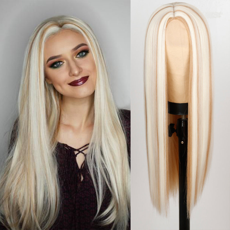Ombre Long Straight Wig – Natural Fade Synthetic / Human Hair Options - HZ Mobile