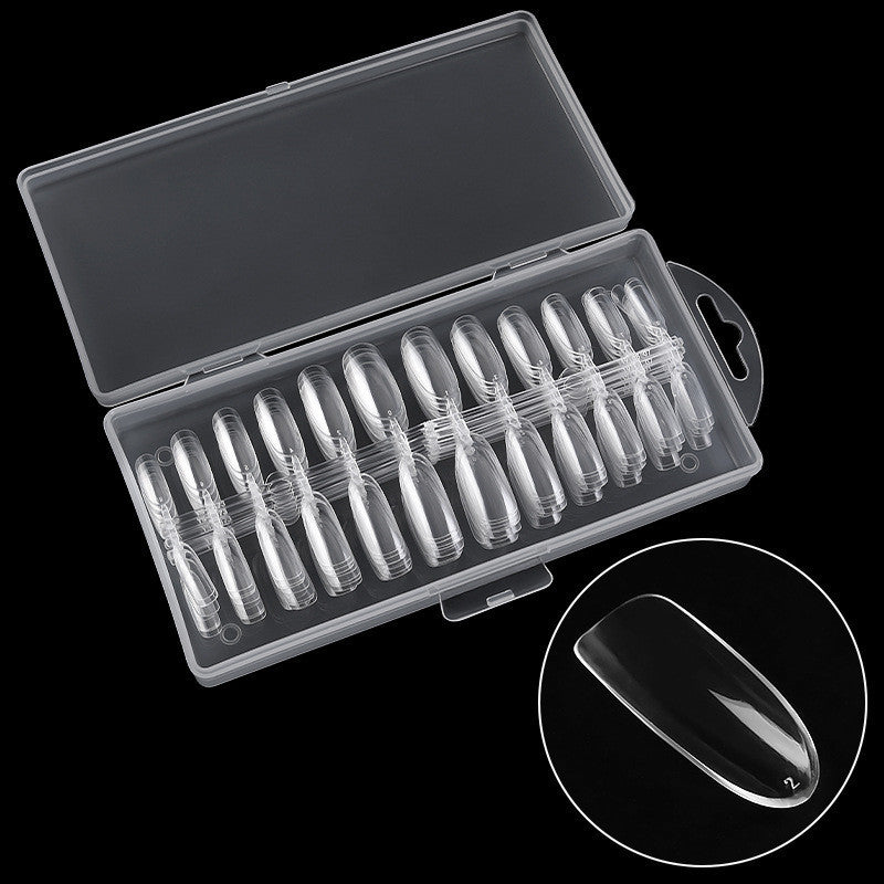 Ultra-Thin Seamless French Fake Nails – 100 Pcs Nail Art Box for DIY & Salon Manicure - HZ Mobile