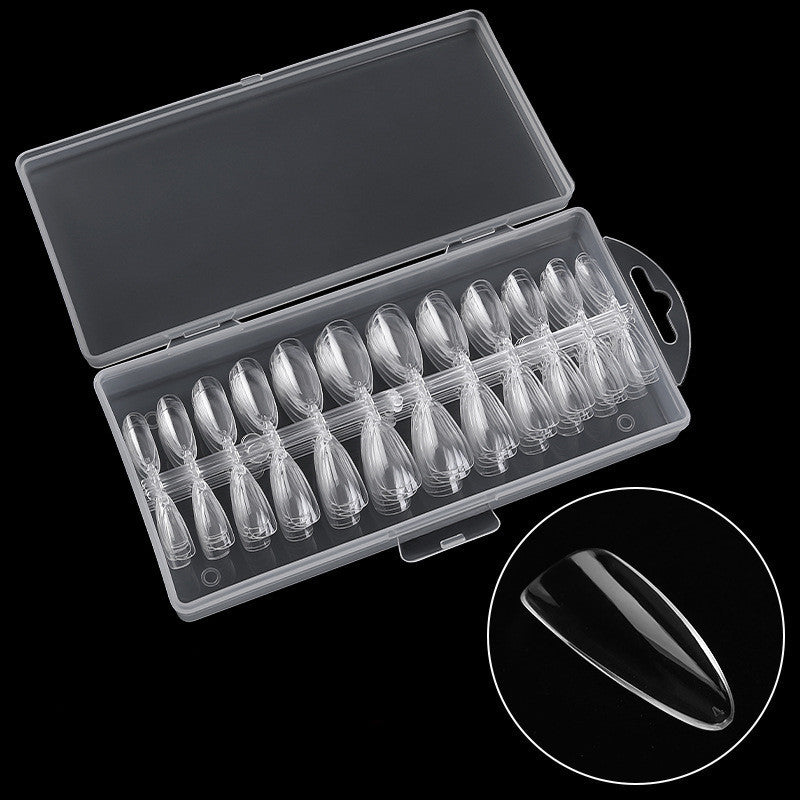 Ultra-Thin Seamless French Fake Nails – 100 Pcs Nail Art Box for DIY & Salon Manicure - HZ Mobile