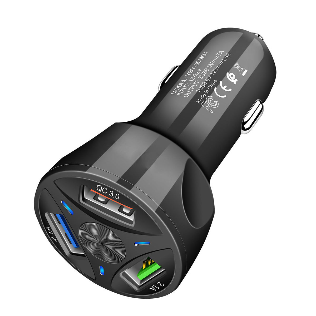 Fast Charge Car Charger One For Four Car Mobile Phone Charger Car Charger - HZ Mobile