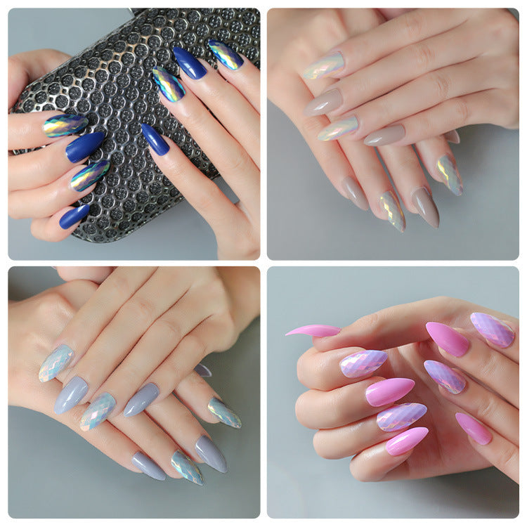 24 Pcs Trendy Wearable Fake Nails – Stylish Press-On Nail Tips for DIY & Salon Manicure - HZ Mobile