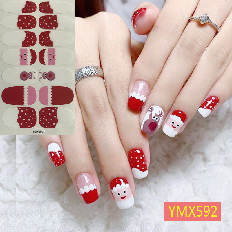 Christmas Nail Stickers – Festive Holiday Nail Art Decals for DIY & Professional Manicure - HZ Mobile