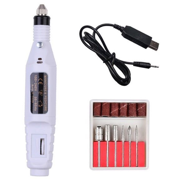 Electric Nail Drill Pen – Portable Nail Polish Machine & Manicure Tool for DIY & Salon - HZ Mobile