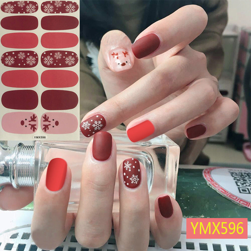 Christmas Nail Stickers – Festive Holiday Nail Art Decals for DIY & Professional Manicure - HZ Mobile