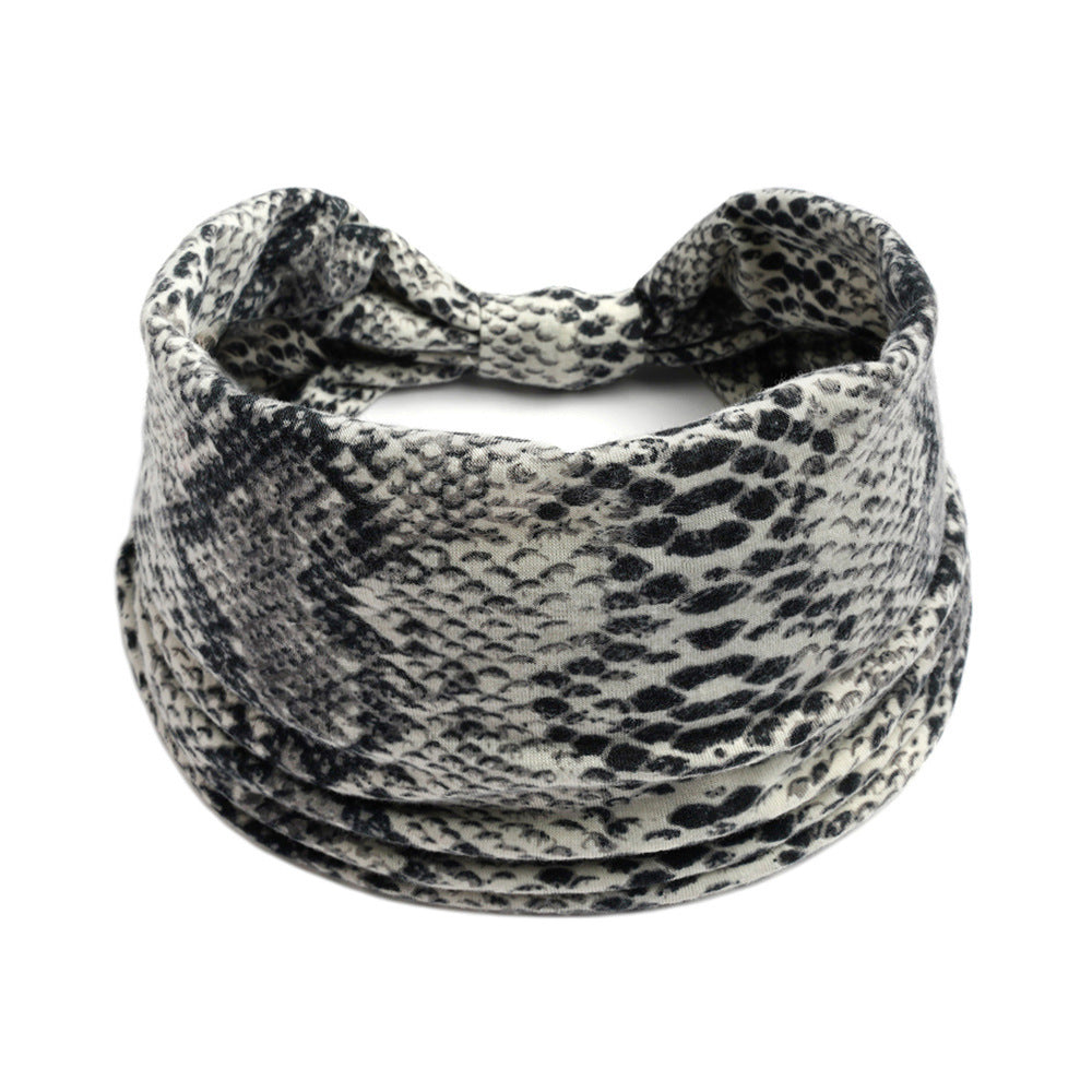Bohemian Yoga Sports Headband – Cashew Print, Sweat-Absorbent & Non-Slip Elastic Hairband - HZ Mobile