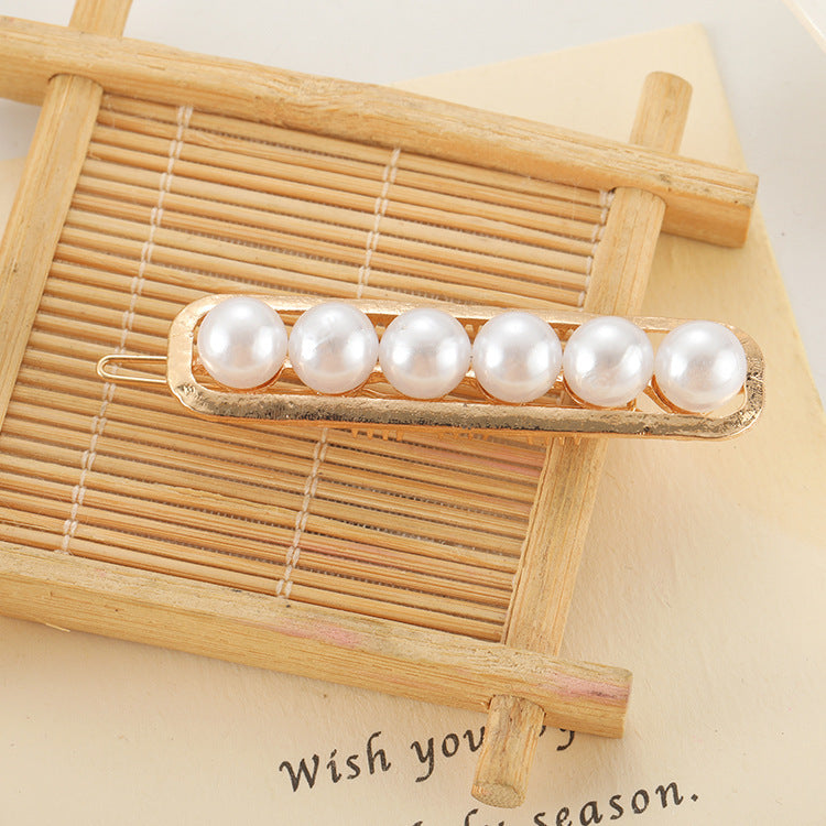 Slip-On Pearl Bow Hair Clip – Elegant Barrette for Women & Girls Hairstyles - HZ Mobile