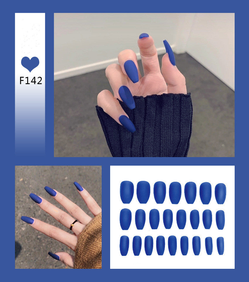 Nail Art Scrub Ballet Fake Nails – Matte Textured Press-On Tips for DIY & Salon Manicure - HZ Mobile