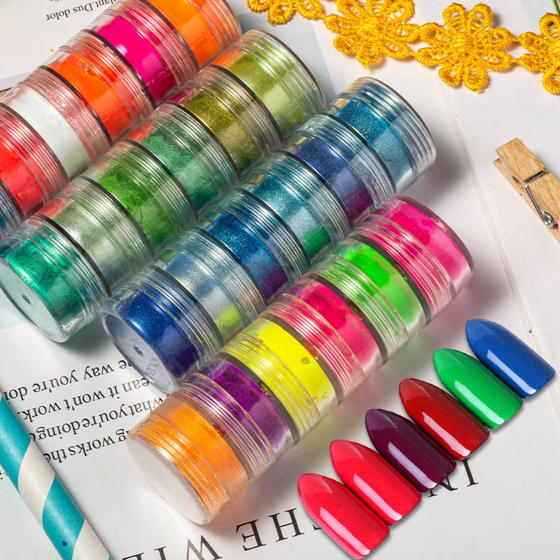 6 Colors Pearl Powder – Shimmer Dyed Pigment for Nails, Crafts & Resin Art - HZ Mobile