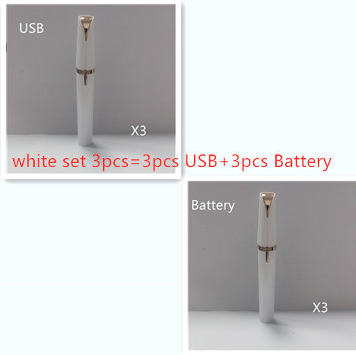 Mini Electric Eyebrow Trimmer – Painless Hair Remover with LED Light for Brows & Face - HZ Mobile