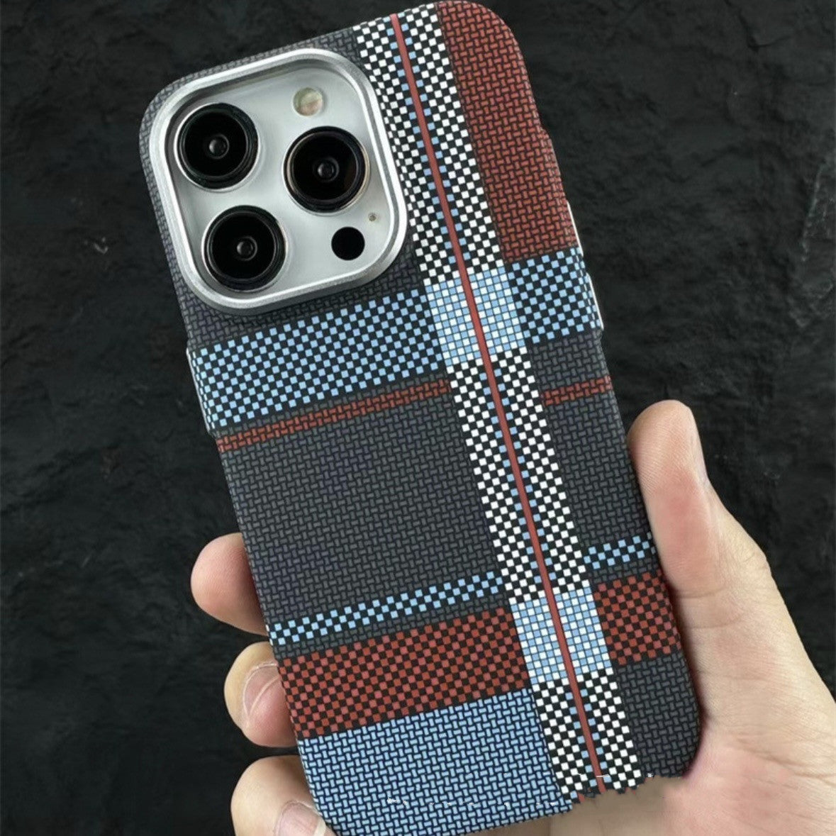 Magnetic Carbon Fiber iPhone Case – Kafra Pattern All-Inclusive Protective Cover - HZ Mobile