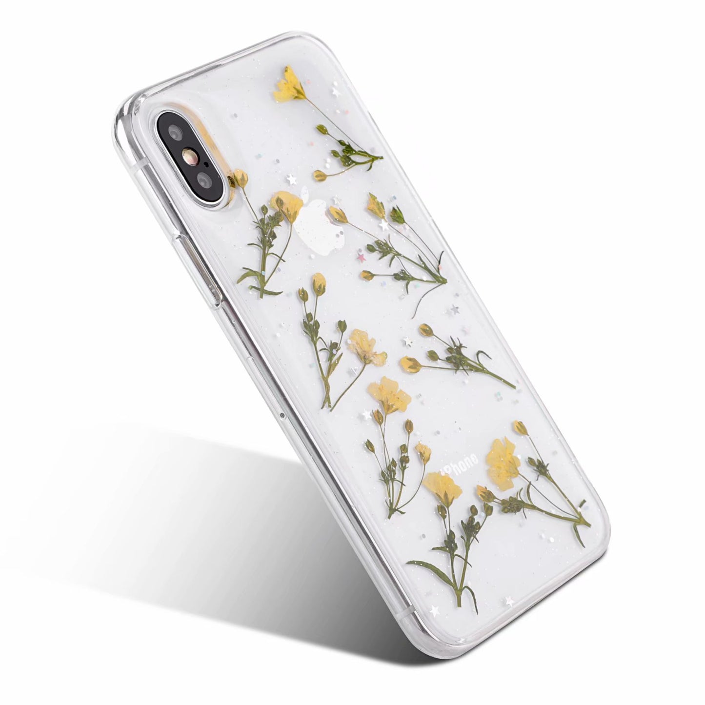 Small floral real flower anti-drop transparent protective cover - HZ Mobile