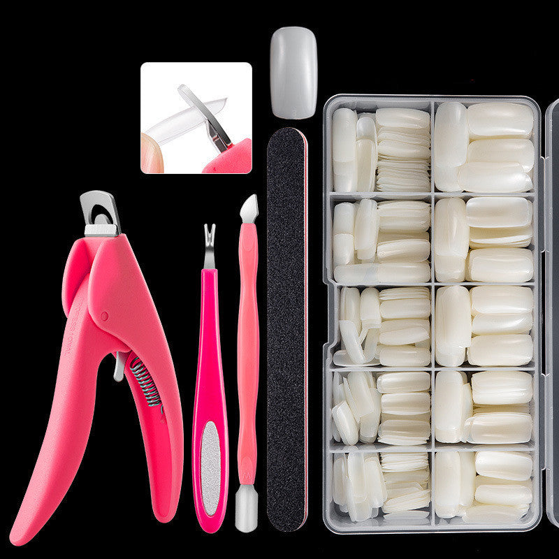 500 Pcs French Fake Nails – Full Cover Acrylic Nail Tips for DIY Manicure & Nail Art - HZ Mobile