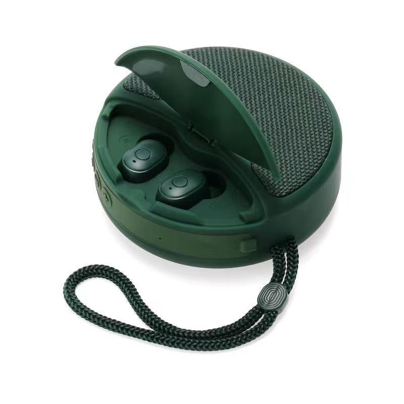 Outdoor Portable Headset Bluetooth Speaker Integrated Wireless 3D Stereo Subwoofer Music Speaker Support TF Card FM Radio - HZ Mobile