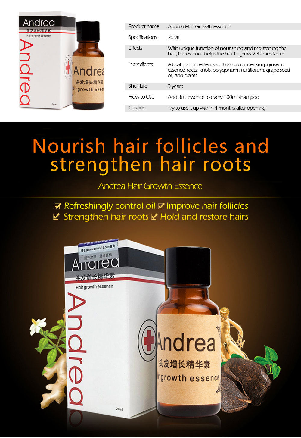Hair Growth & Anti Hair Loss Serum – 20ml Dense Hair Treatment with Keratin for Stronger, Thicker Hair - HZ Mobile