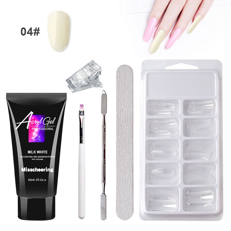 Painless Extension Gel Nail Art Without Paper Holder Quick Model Painless Crystal Gel Set - HZ Mobile