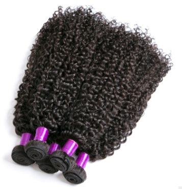 Brazilian Virgin Human Hair – Kinky Curly Wig & Hair Extensions, Natural Black Weave Bundles - HZ Mobile