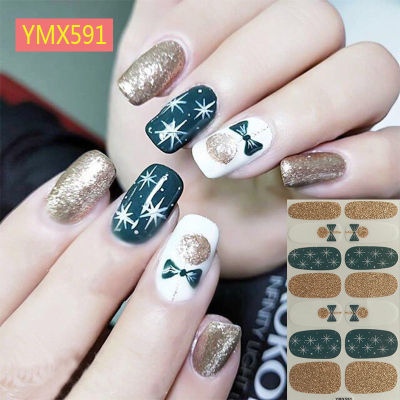 Christmas Nail Stickers – Festive Holiday Nail Art Decals for DIY & Professional Manicure - HZ Mobile