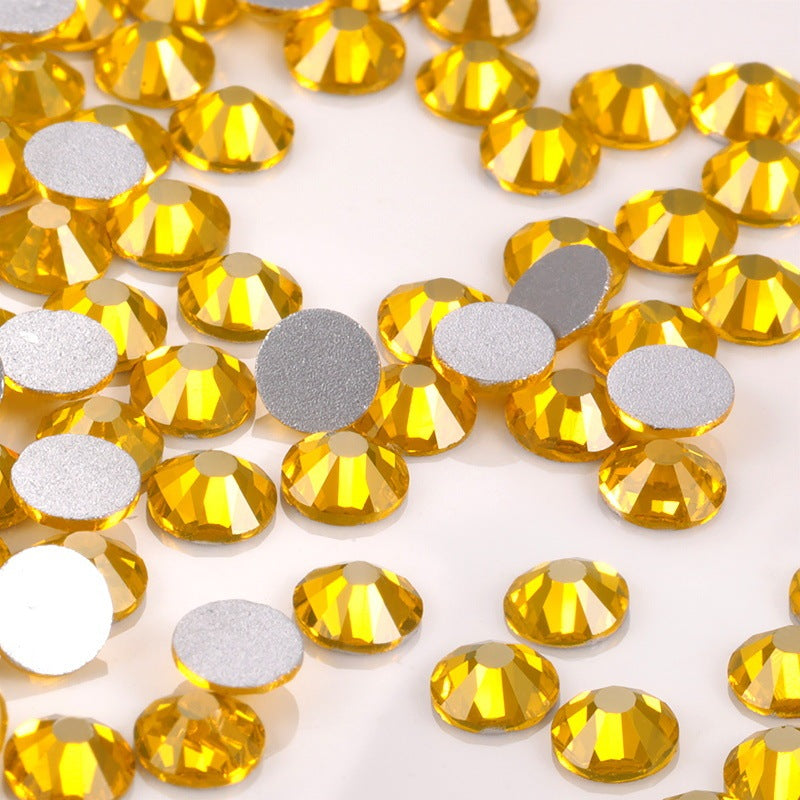 Glass Flat Rhinestones for Nail Drill – Sparkling Crystal Gems for DIY & Salon Nail Art - HZ Mobile