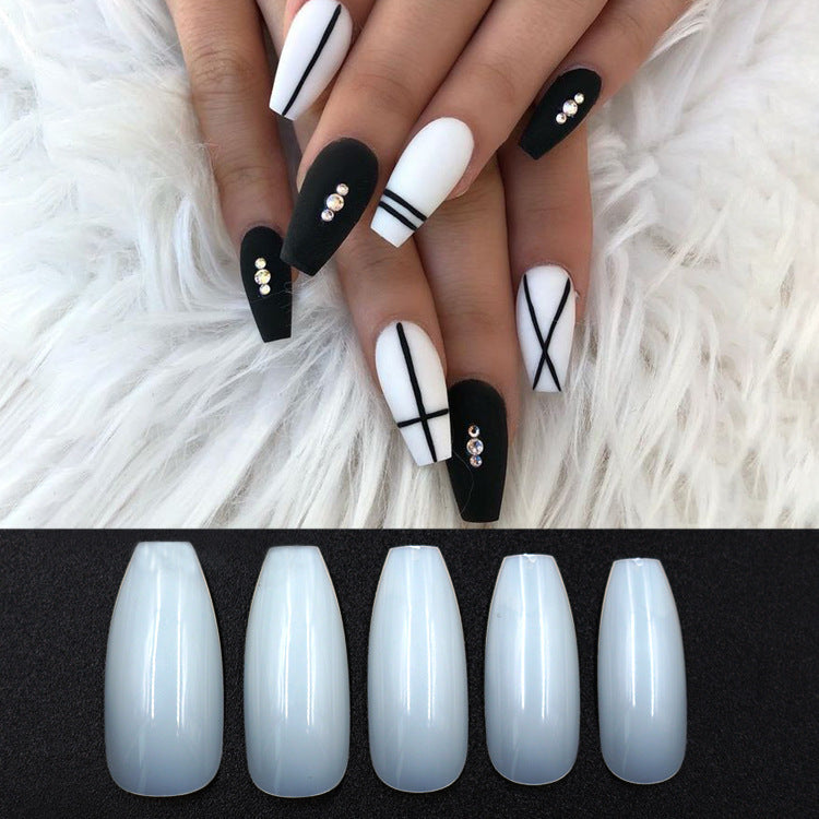 500 Pcs Transparent Natural Fake Nails – Full Cover Acrylic Nail Tips for DIY Manicure & Nail Art - HZ Mobile