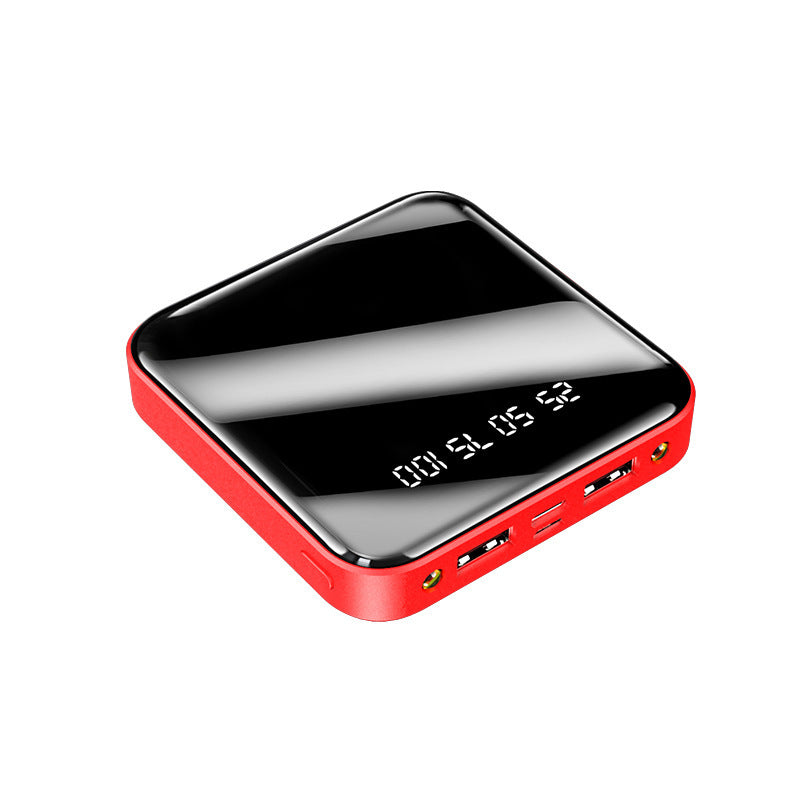 Mini Power Bank 20000 MAh Portable Mirror Digital Display Power Bank - HZ Mobile