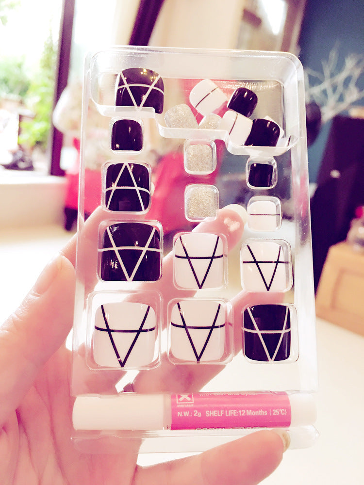 24 Pcs Professional Artificial Acrylic Toe Nails – Full Cover Press-On Toe Nail Patches - HZ Mobile
