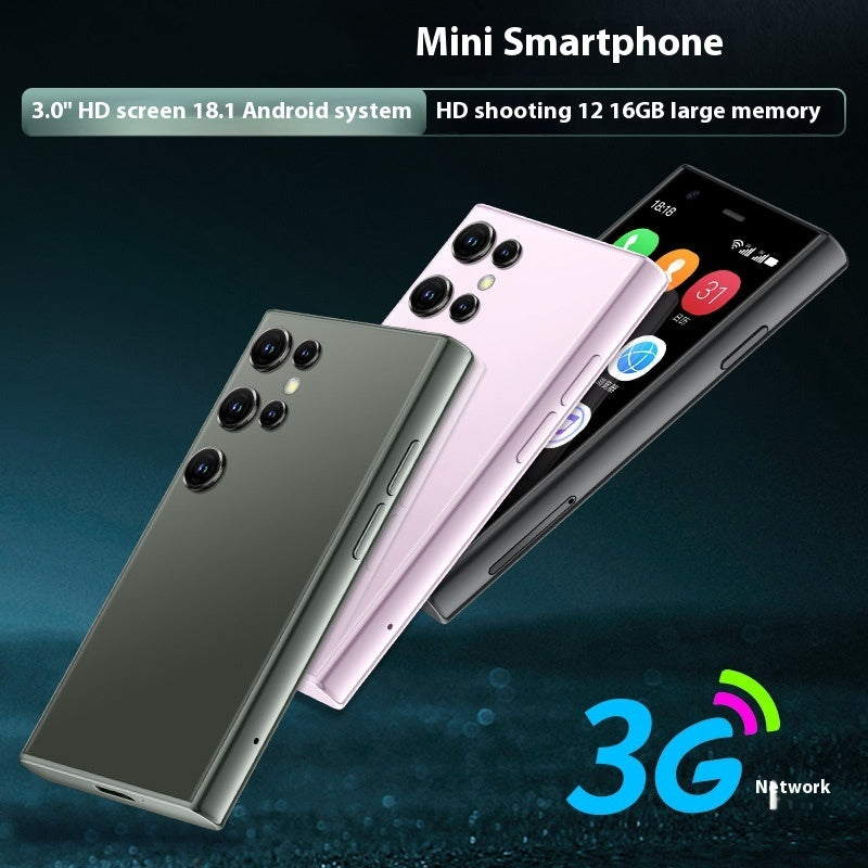 S23PRO & XS15 Mini Smart Small Mobile Phone 30 Screen 2G 16G Android 3G Network WIFI - HZ Mobile