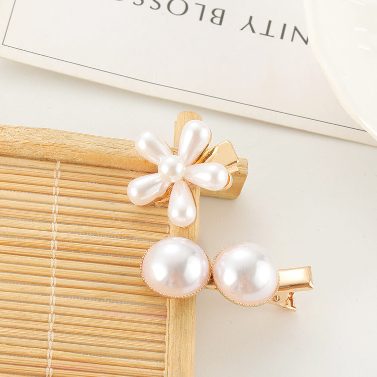 Slip-On Pearl Bow Hair Clip – Elegant Barrette for Women & Girls Hairstyles - HZ Mobile