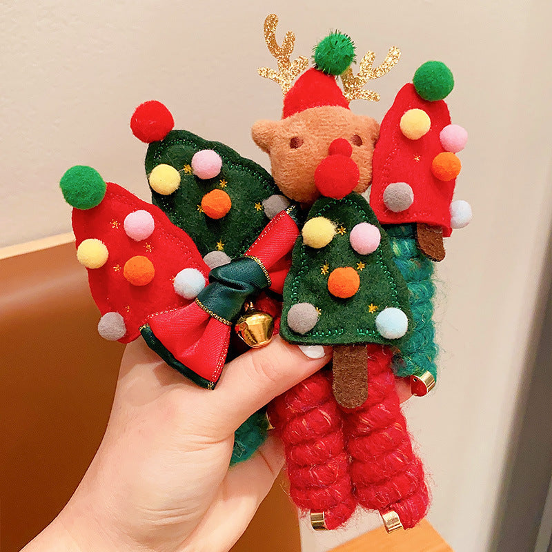 Christmas Hair Ties for Girls – Cute Elastic Telephone Wire Spiral Bands & Festive Kids Hair Accessories - HZ Mobile