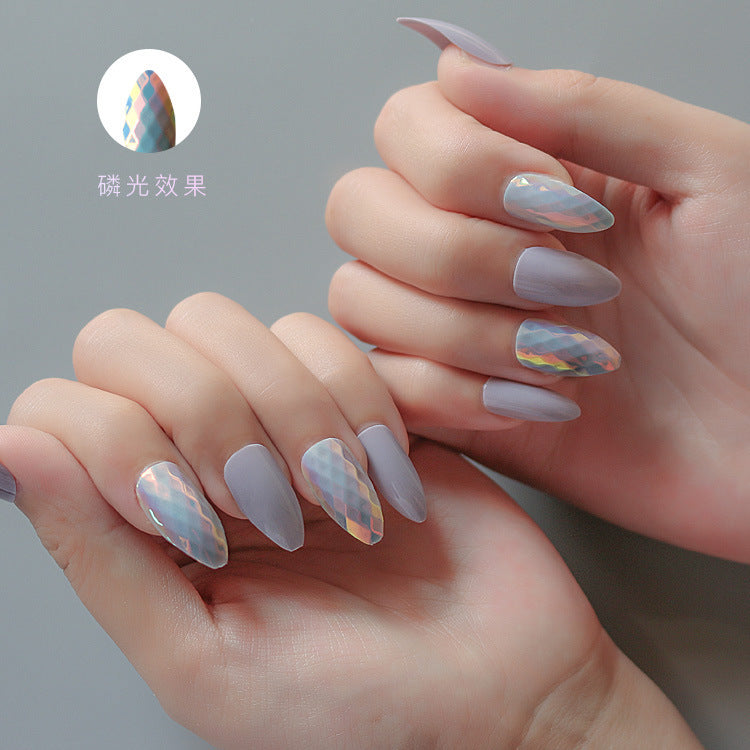 24 Pcs Trendy Wearable Fake Nails – Stylish Press-On Nail Tips for DIY & Salon Manicure - HZ Mobile