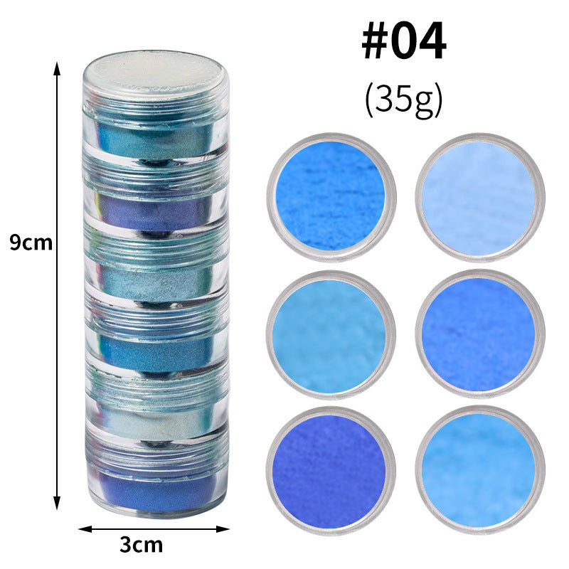 6 Colors Pearl Powder – Shimmer Dyed Pigment for Nails, Crafts & Resin Art - HZ Mobile