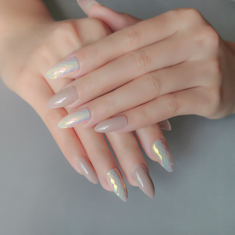 24 Pcs Trendy Wearable Fake Nails – Stylish Press-On Nail Tips for DIY & Salon Manicure - HZ Mobile