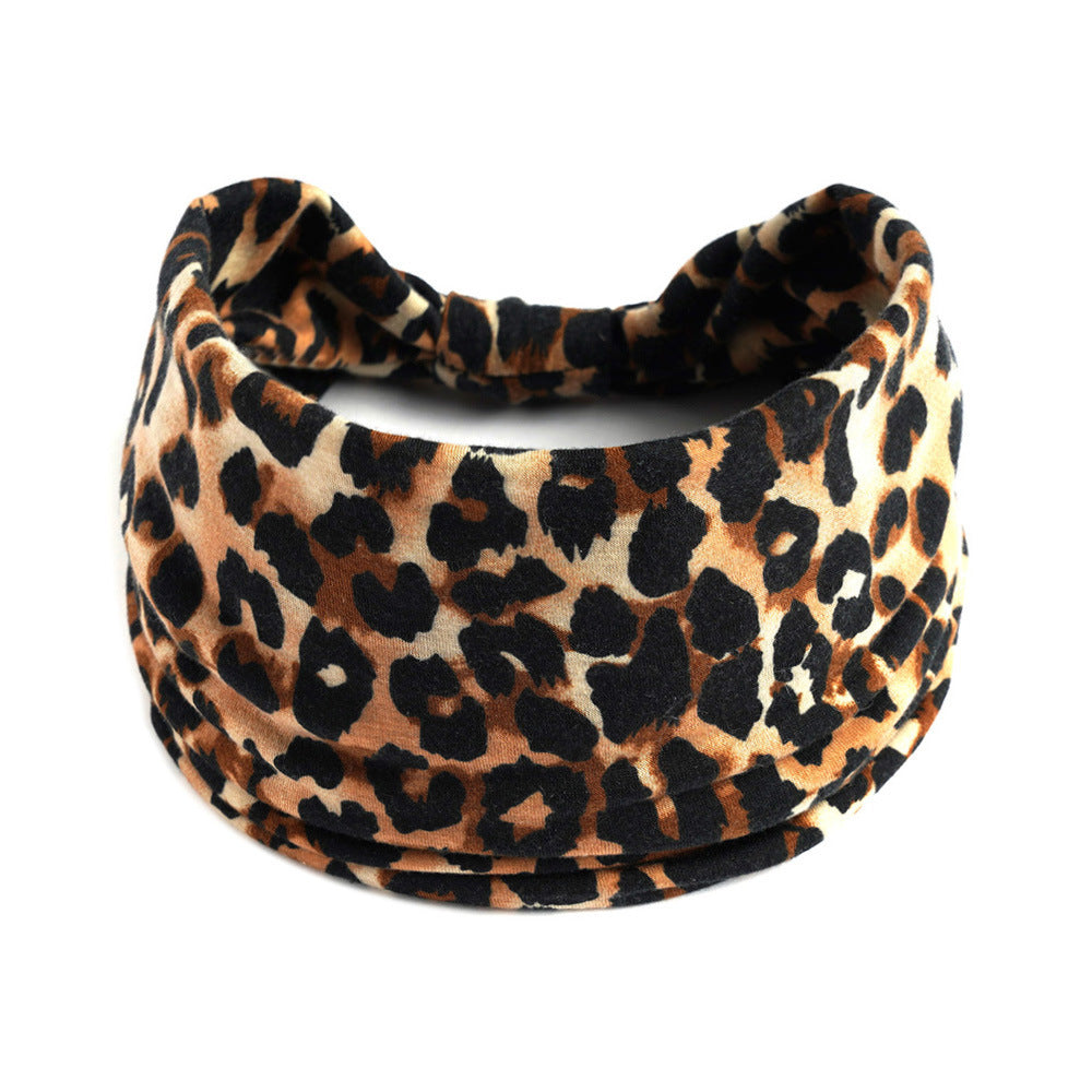 Bohemian Yoga Sports Headband – Cashew Print, Sweat-Absorbent & Non-Slip Elastic Hairband - HZ Mobile