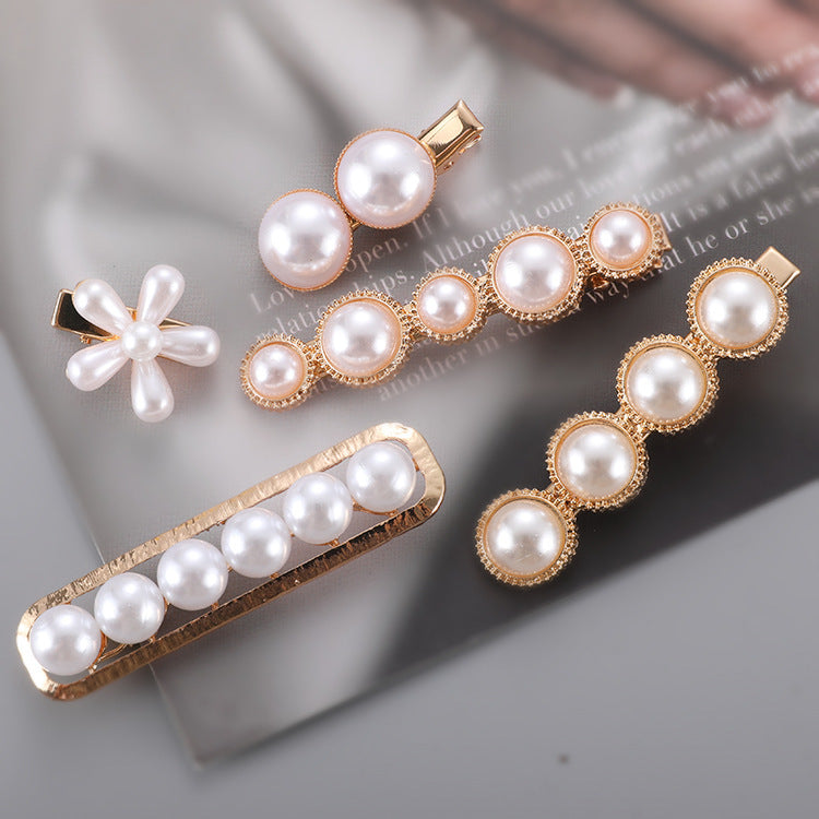 Slip-On Pearl Bow Hair Clip – Elegant Barrette for Women & Girls Hairstyles - HZ Mobile