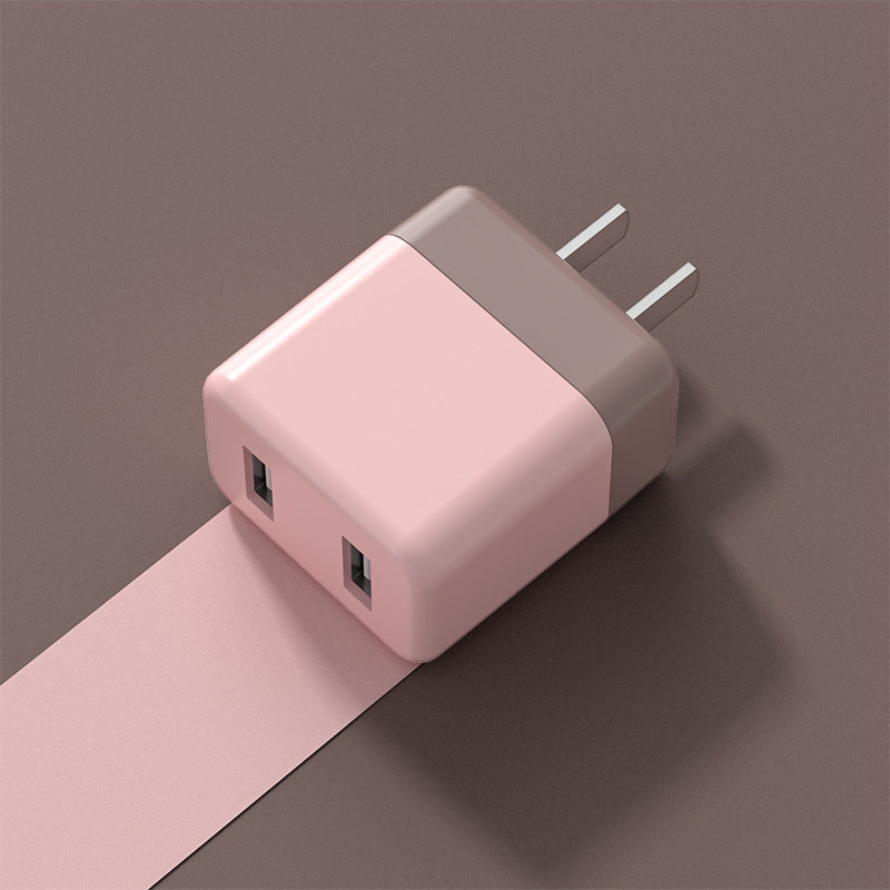 2 USB 5V2A Dual-Hole Charger USB Universal 20W Mobile Phone Charging Head CE Certified Color Power Adapter - HZ Mobile