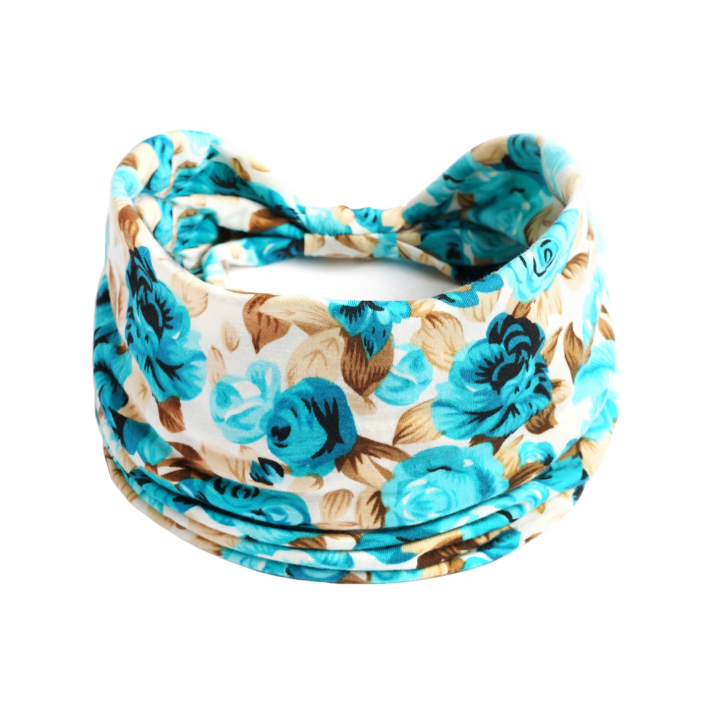 Bohemian Yoga Sports Headband – Cashew Print, Sweat-Absorbent & Non-Slip Elastic Hairband - HZ Mobile