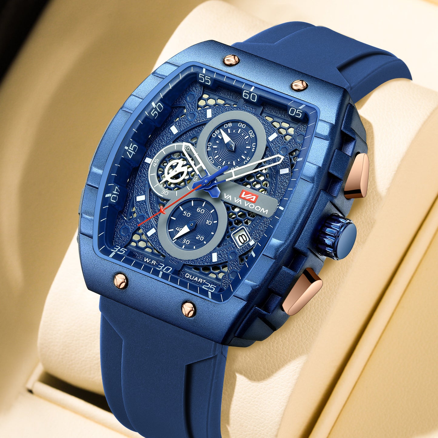 Multifunction Business Waterproof Calendar Wine Barrel Mechanical Watch – HZ Mobile - HZ Mobile
