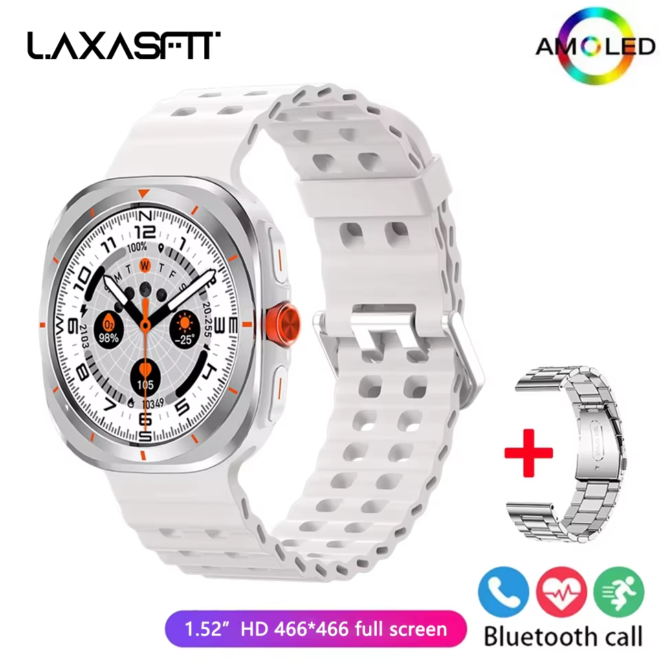 LAXASFIT Smart Watch 1.52″ AMOLED Screen – Bluetooth Talk, Fitness & Sports Tracker - HZ Mobile