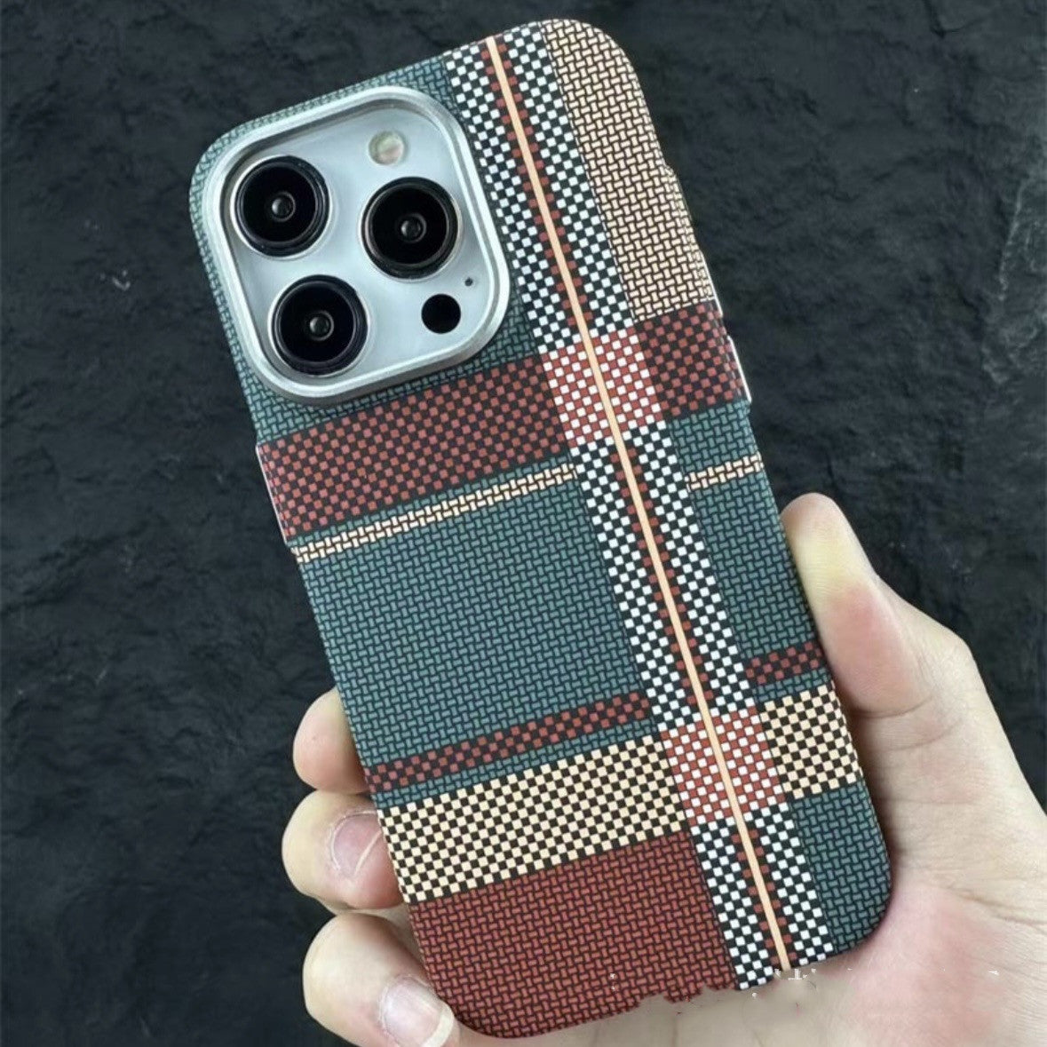 Magnetic Carbon Fiber iPhone Case – Kafra Pattern All-Inclusive Protective Cover - HZ Mobile