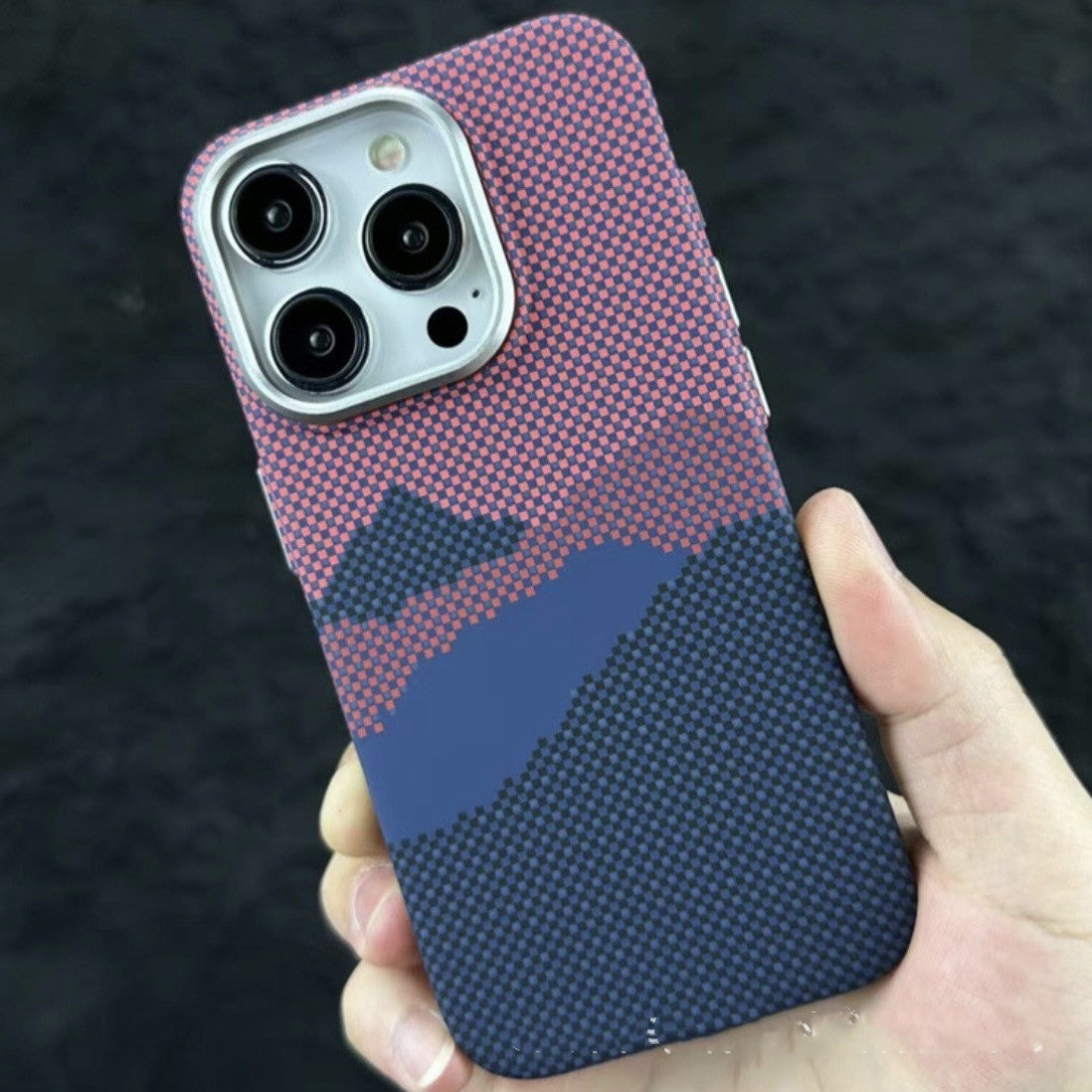 Magnetic Carbon Fiber iPhone Case – Kafra Pattern All-Inclusive Protective Cover - HZ Mobile