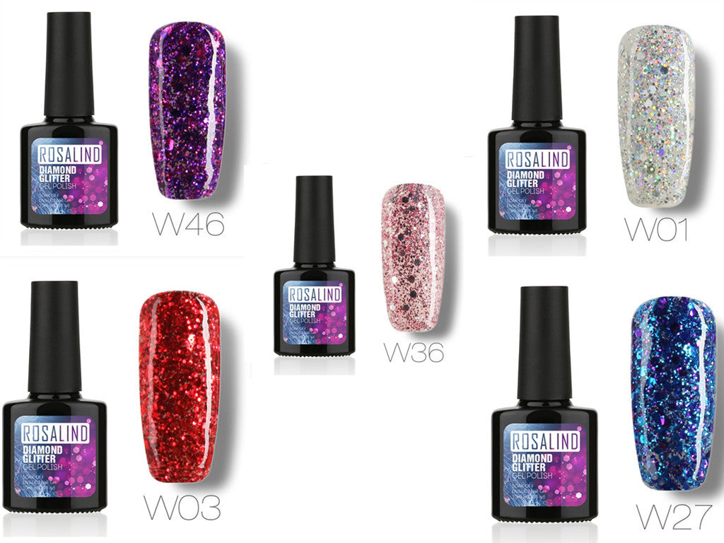 Diamond Nail Gel – Shiny Long-Lasting UV/LED Gel Polish for Sparkling Nail Art - HZ Mobile