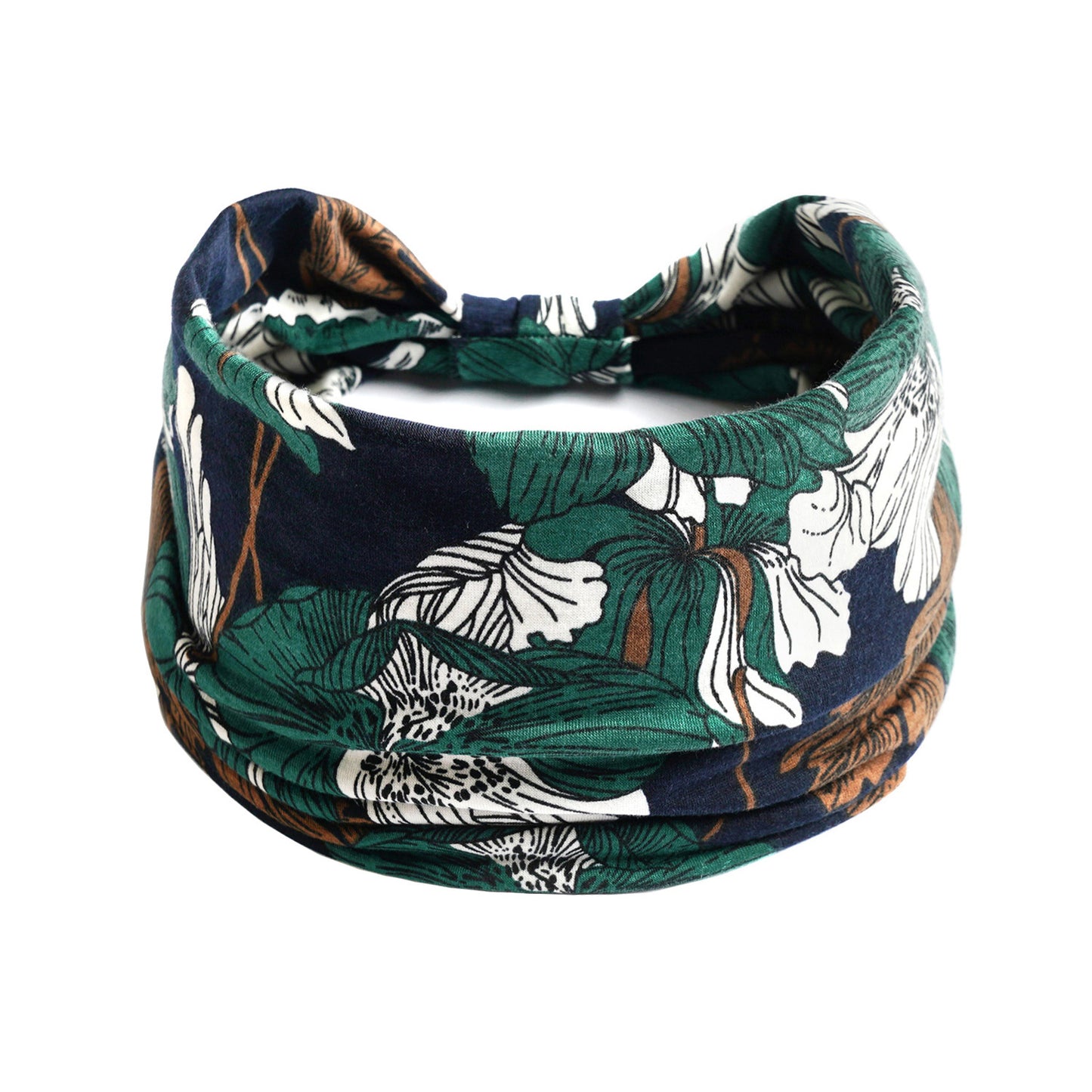 Bohemian Yoga Sports Headband – Cashew Print, Sweat-Absorbent & Non-Slip Elastic Hairband - HZ Mobile