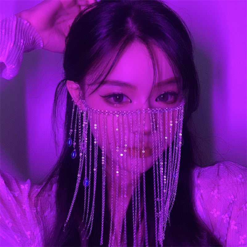 Water Drop Gem Hair Jewelry – Sparkling Hair Accessory & Mask Jewelry for Photoshoots & Events - HZ Mobile