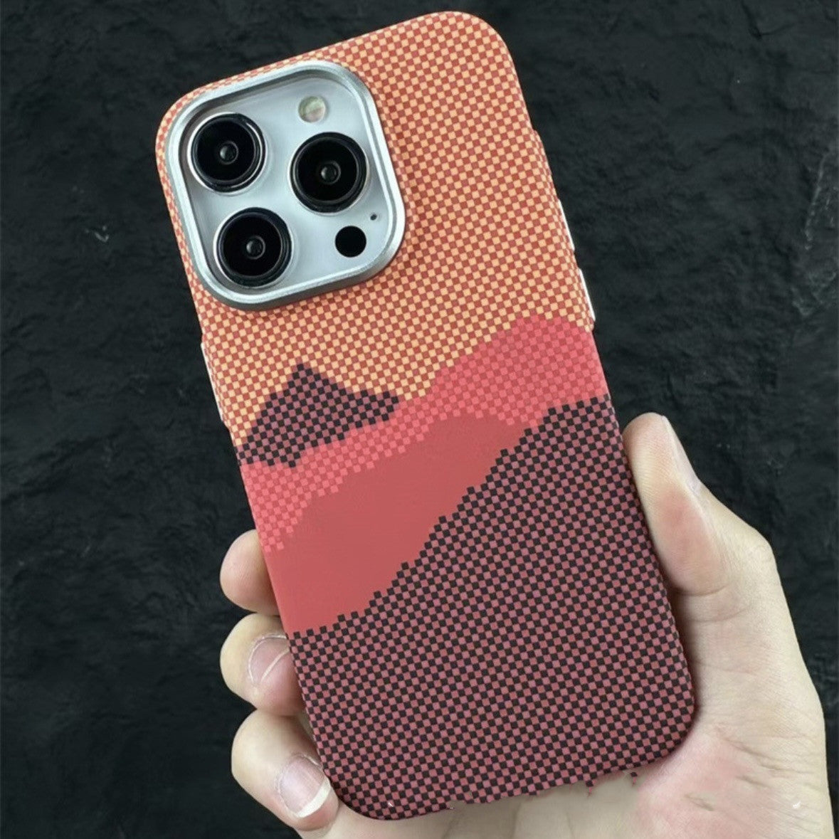 Magnetic Carbon Fiber iPhone Case – Kafra Pattern All-Inclusive Protective Cover - HZ Mobile