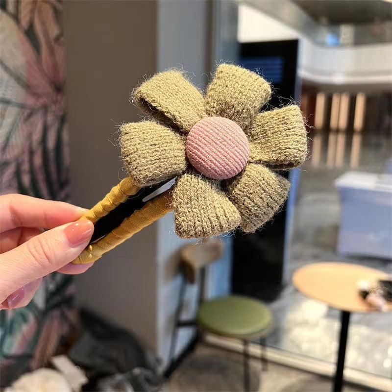 Large Cloth Flower Hairpin – High-End Mori Style Hair Clip for Elegant Updos & Back-of-Head Styling - HZ Mobile